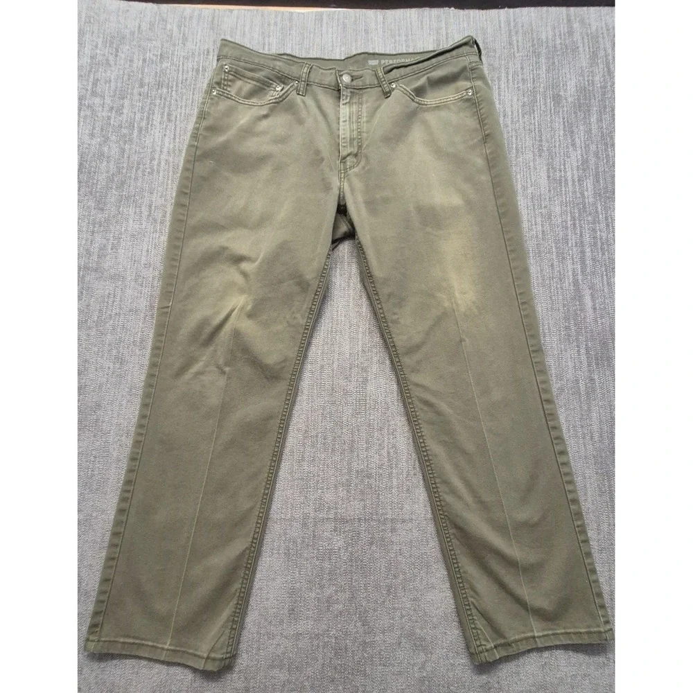Levi's 541 Athletic Taper Men's 36x30 Olive Green Stretch Pants Chino 541-0196